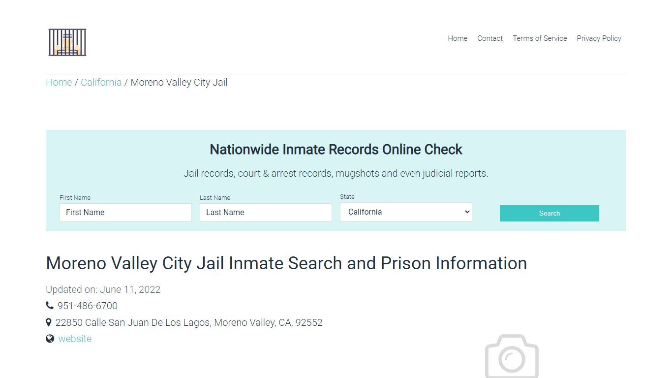 Moreno Valley City Jail Inmate Search, Visitation, Phone ...